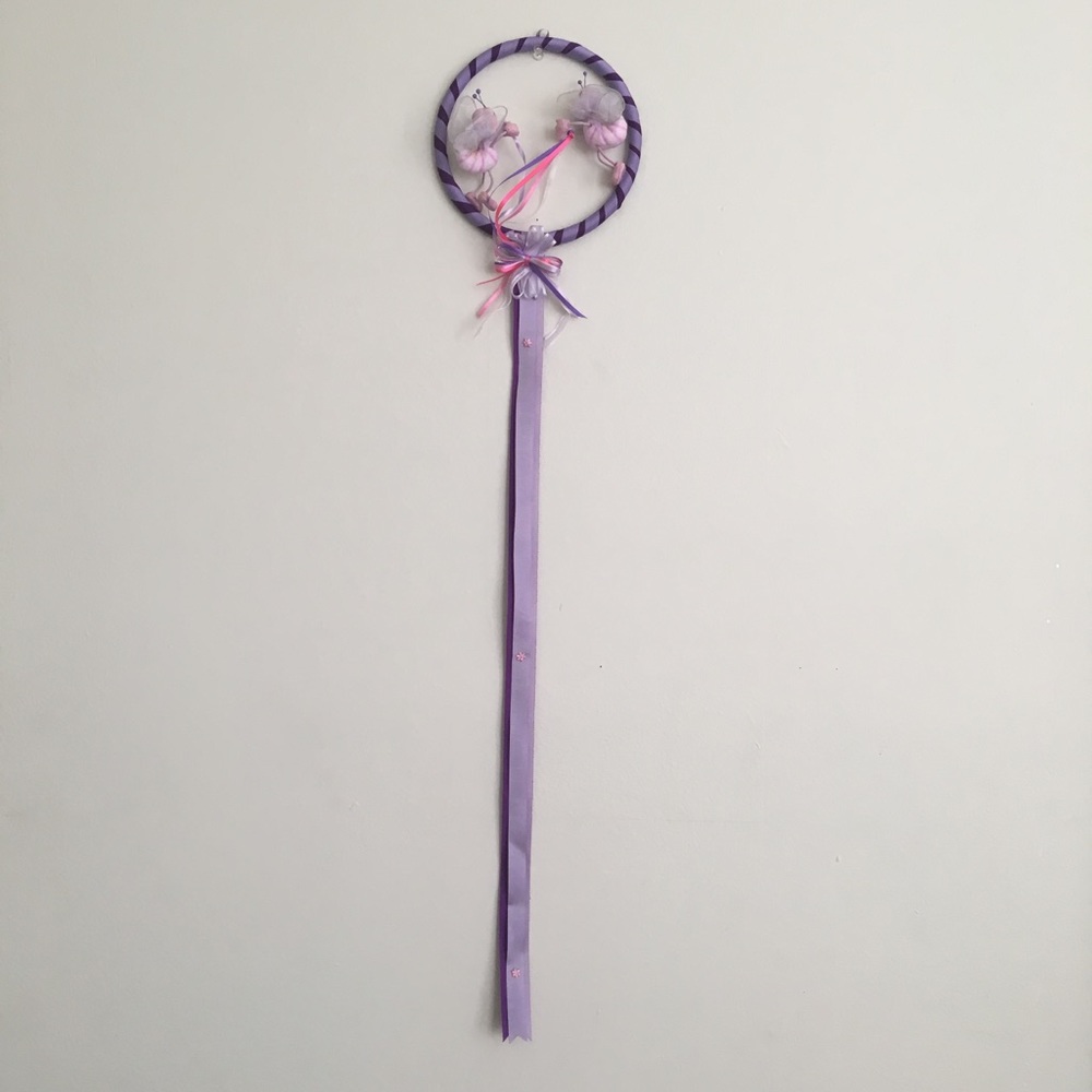 Handmade Bow Holder- Purple